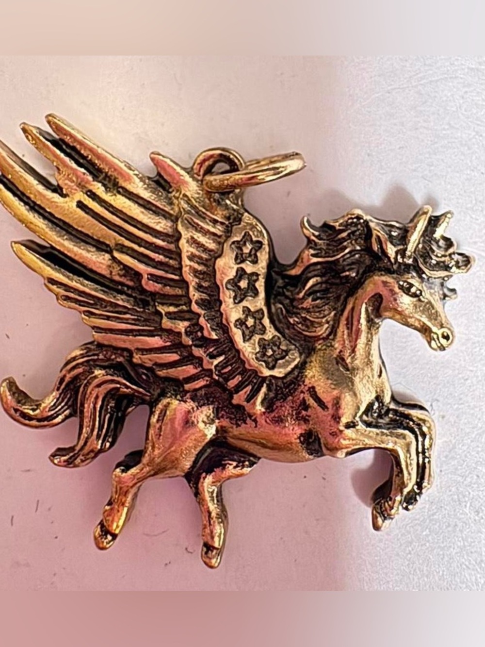 Gold tone unicorn Pendant Necklace - Women Jewelry
